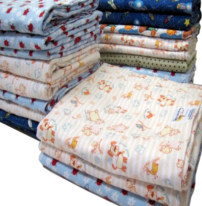 Lined flannel blanket