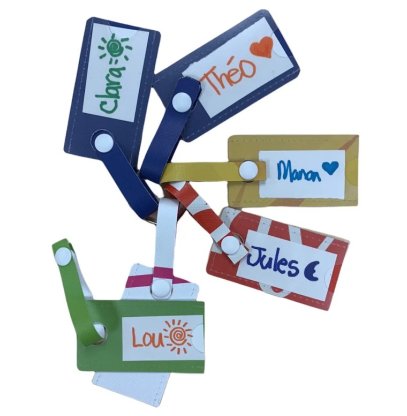 Étiquettes pour identifier, étiquettes solides pour indiquer un nom