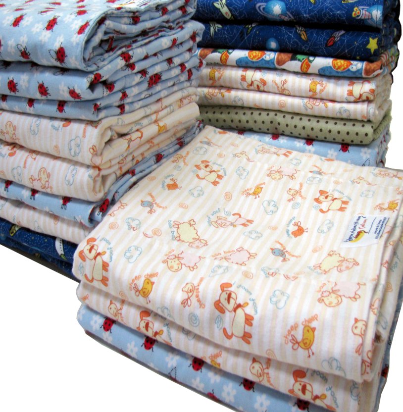 Lined flannel blanket